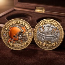 Cleveland Browns Christmas Ornament 2026 Dawg Pound Stadium Football Gift picture