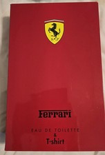 Vintage FERRARI RED 3 Pc Gift Set 4.2oz 125ml Cologne Shower Gel XL T-Shirt New picture