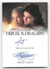House of the Dragon Season 1 Milly Alcock & Emily Carey Dual Autograph picture