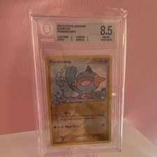 Pokémon 2006 EX Crystal Guardians Marshtomp #38 Reverse Foil BGS 8.5 picture