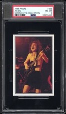 1985 Panini Smash Hits Collection #103 AC/DC - Angus Young- PSA 8- Tough Grade picture