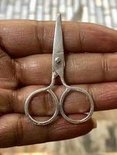 925 Sterling Silver Handmade Scissors, Shears, Indian Kainchi, 4.1 gram 2 inch + picture