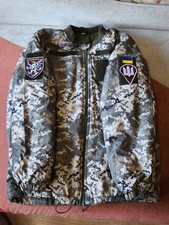 Ukrainian Veteran Windproof Warm Fleece Jacket Size M L 50/5 Winter Rare Patches picture