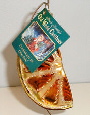 2004 - ORANGE WEDGE - OLD WORLD CHRISTMAS BLOWN GLASS ORNAMENT - NEW W/TAG picture