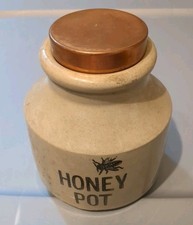 Vintage Moira Pottery Ceramic Honey Pot picture