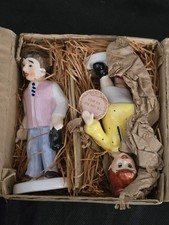 Vintage Enesco Japan Figurine Set The Long Wait 6th Month Pregnancy Box Tag NIB picture