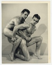 Don Fuller & John Krivos 1950 Bruce Of LA Beefcake 5x4 Physique Gay Nude Q7989 picture