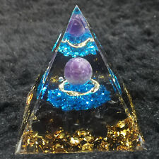 5*5*5cm Orgonite Pyramid  ， Chakra Energy quartz crystal healing 1pc picture