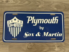 Plymouth by Sox & Martin License Plate picture
