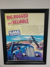 1937 GMC Truck Advertisement General Motors Big Rugged Reliable Vintage Print AD picture