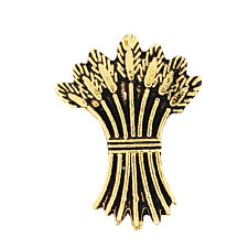 Golden Wheat Stocks Lapel Hat Pin Farming Agriculture picture