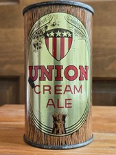 UNION CREAM ALE - LATE 1930'S - 12OZ IRTP FLAT TOP CAN - PROVIDENCE RI picture