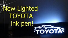 Lighted Toyota car ink pen picture