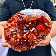 11.24LB Rare natural yellow crystal cluster flower yellow crystal block repair picture
