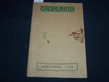 1934 NOVEMBER RIVERSIDE MINNESOTA STATE TRAINING SCHOOL MAGAZINE - J 8608 picture