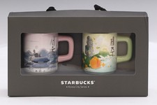 Starbucks Korea City Series Seoul & Jeju Demi Mug Set 3oz New in Box picture