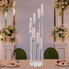 8-head Candle Holder Acrylic Clear Candle Stand for Wedding Birthday Party Decor picture