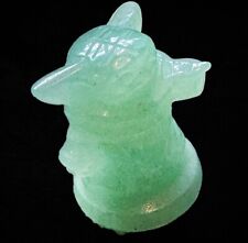 Aventurine Crystal Baby Yoda Carving Miniature Sculpture picture