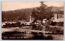 Scotland Callander From The River Vintage Postcard picture