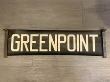 NYC BUS TROLLEY ROLL SIGN BROOKLYN GREENPOINT WILLIAMSBURG BUSHWICK BQE L.ISLAND picture
