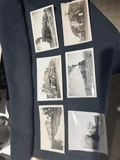 Lot of 6 Vintage B&W Railroad Train Photos  Collection picture