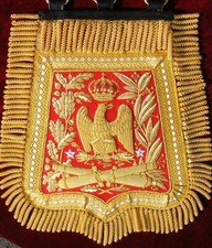 French Napoleonic Sabretache DE General DE l'artillerie DE la garde picture