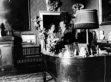 Felix Salten 06.09.1869 writer Austria Hungary with daughter Anna - Old Photo picture