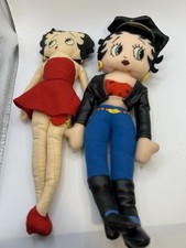 Betty Boop Doll Lot Cartoon - Motorcycle & Red Dress Outfits Lot  picture
