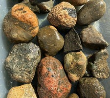 17lbs Lake Michigan Rocks Gowganda Tillite Specimen Lot New  picture