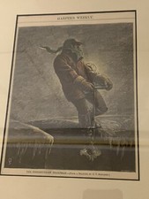Harpers Weekly The Freight Train Brakeman Drawing OV Schubert  Van Vranken picture