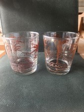Vintage 1970s Beachbum Burt's Redondo Beach Tiki Lowball Glasses - Pair of 2 picture