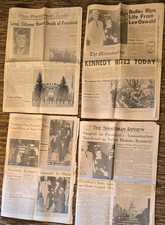 Four Vintage Regional Newspapers Covering John F. Kennedy And Lee Harvey Oswald picture
