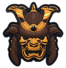 Samurai Head Morale Patch [PVC Rubber - Hook Fastener Backing - SW6] picture