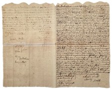 1787 antique LAND DEED loudoun county va MAHLON SMITH JOHN WILLSON 47 ACRES picture