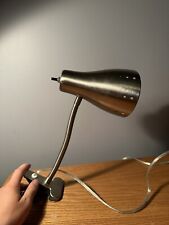 Vintage Desk Table Lamp Drafting Light Articulating With Clamp WORKING picture