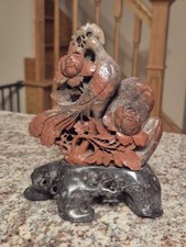 Vintage Chinese Carved Soapstone Figurine picture