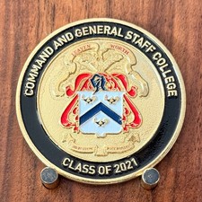 Command And General Staff College Class Of 2021 Challenge Coin  W#25 picture