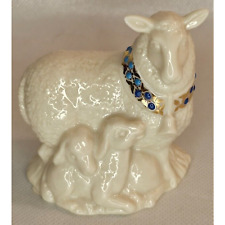 Lenox China Jewels Nativity Sheep With Original Teal Box picture