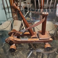 Vintage Unique Wooden Medieval Catapulta Catapult  picture