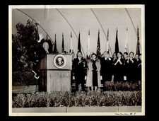 1956 Dwight Eisenhower Hollywood Bowl Valley Times Type 1 Photo 8x10 picture