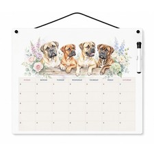 Caroline's Treasures Bullmastiff Dry Erase Calendar Board FNT1688DE1612 picture