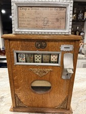 1907 MILLS PERFECTION UPRIGHT  WOOD  TRADE STIMULATOR. Very Rare & Clean picture