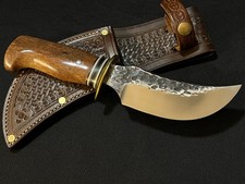 JIM BEHRING JR Knife -Custom Scagel Style Hunting Skinning -Bone Handle picture
