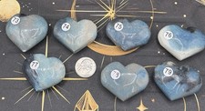 Natural Trolleite Carved Hearts Palmstones  picture