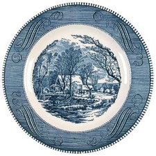 Royal  Currier and Ives Blue Dinner Plate 5979118 picture