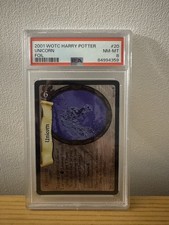 2001 WOTC HARRY POTTER FOIL #20 UNICORN PSA 8 picture