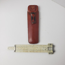 Pickett Model N 1006-T Pocket SlideRule with leather sheath VTG 1960s picture