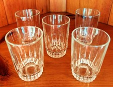 Arcoroc France Lancer Clear 6 oz Juice Glass Tumblers Set of 5 Vtg Excellent picture