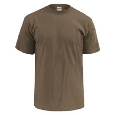 NEW MILITARY BROWN UNDER SHIRTS XX-LARGE T-SHIRT U.S.A MADE BY SOFFE picture