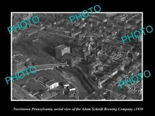 OLD 8x6 HISTORIC PHOTO OF NORRISTOWN PENNSYLVANIA THE SCHEIDT BREWERY c1930 picture